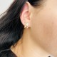 Сережки з англійською застібкою з фіанітами С606