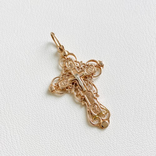 Золотий хрестик Православний П515