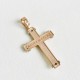 Хрестик з червоного та білого золота з "Розп'яттям" 03030