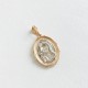  Золотий кулон "Ікона Божої Матері з дитиною" Пв417 