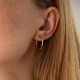 Сережки "Кільця" в червоному золоті (1.1 см) СБ675