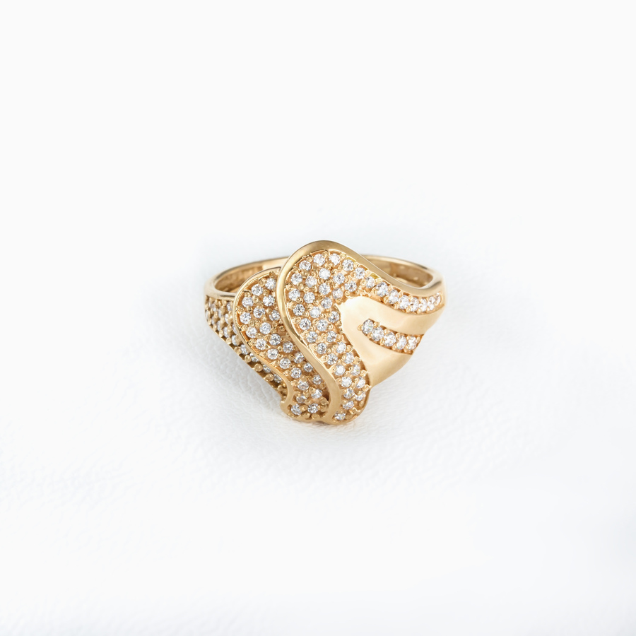Золотое кольцо в виде Змеи К1637