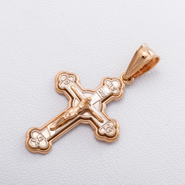 Золотий православний хрестик 03100