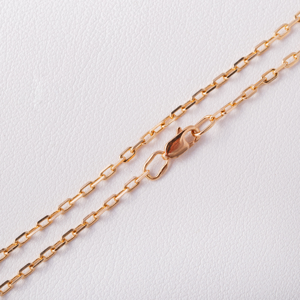 Классическая золотая цепочка якорного плетения – идеальный вариант для любых украшений