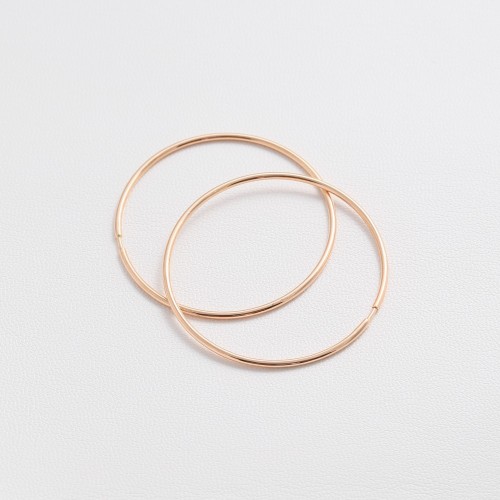 Серьги золотые Кольца Ск400