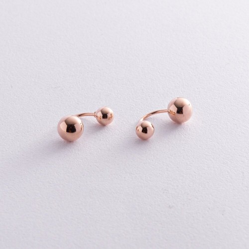 Серьги в красном золоте с30103
