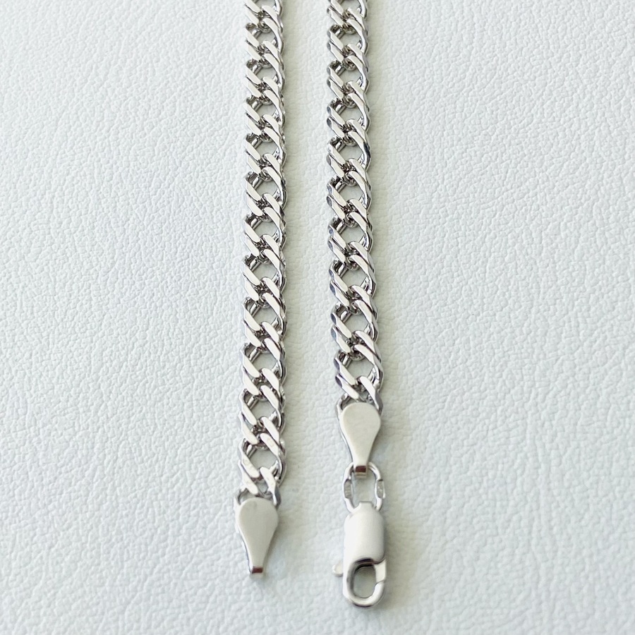 Серебряная цепочка Ромб двойной (с алмазными гранями) 5 мм 90106208043р