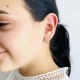 Серьги в красном золоте с фианитами С619
