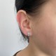 Золотые детские серьги дорожки с синими фианитами С966-1