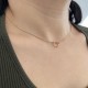 Золота підвіска "Серце" з фіанітами Пв599