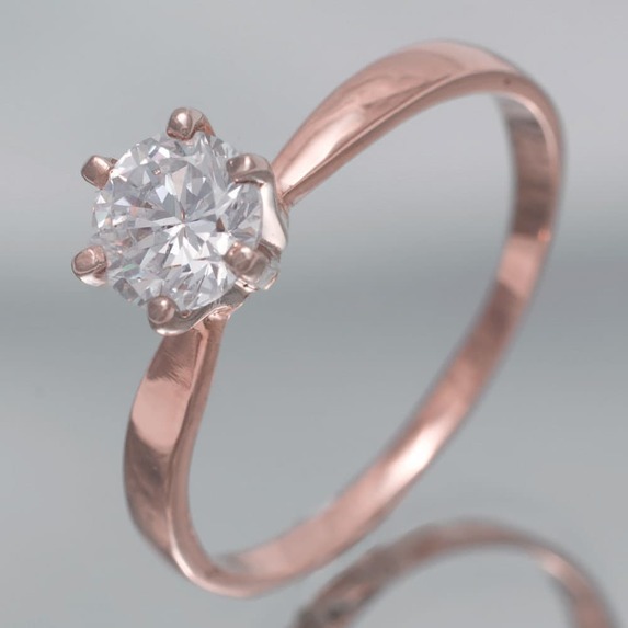 Кольцо для помолвки золотое женское К1412