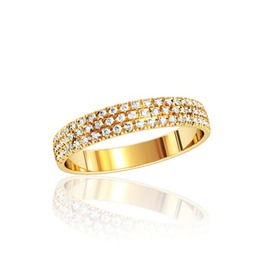 Золотое кольцо с фианитами. Ю110320