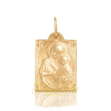 Золота підвіска-іконка Божої Матері. П307