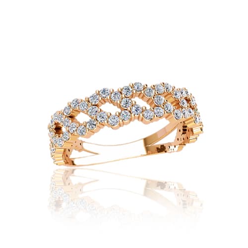 Золотое кольцо с фианитами. Г21080