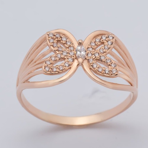 Кольцо Бабочка золотое Г20575