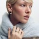 Сережки "Megan" у жовтому золоті (Small) с09085