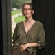 Жесткий браслет "Marlene" с шариками (желтое золото) б05603