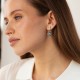 Золотые серьги "Emily" с топазами с213гт