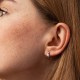 Сережки - кільця "Джоанна" у білому золоті с07993