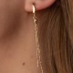 Сережки "Кульки" з ланцюжками (жовте золото) с08272
