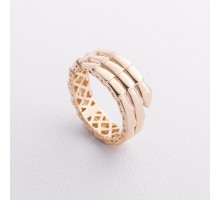 Каблучка "Змія" у жовтому золоті к08410