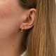 Серьги - кольца в красном золоте с08086