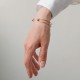Жесткий браслет "Marlene" с шариками (желтое золото) б05603
