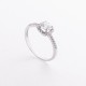 Серебряное кольцо с фианитами 1667/1р-CZ