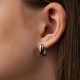 Сережки "Lucy" у білому золоті с09757