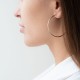 Серьги - кольца в желтом золоте (4.6 см) с07319