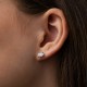 Срібні сережки - пусети (куб. цирконій) 2679/1р-CZ