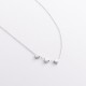 Серебряное колье "Сердечки" 908-00885