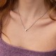 Серебряное колье с буквой "Т" 1105 Т