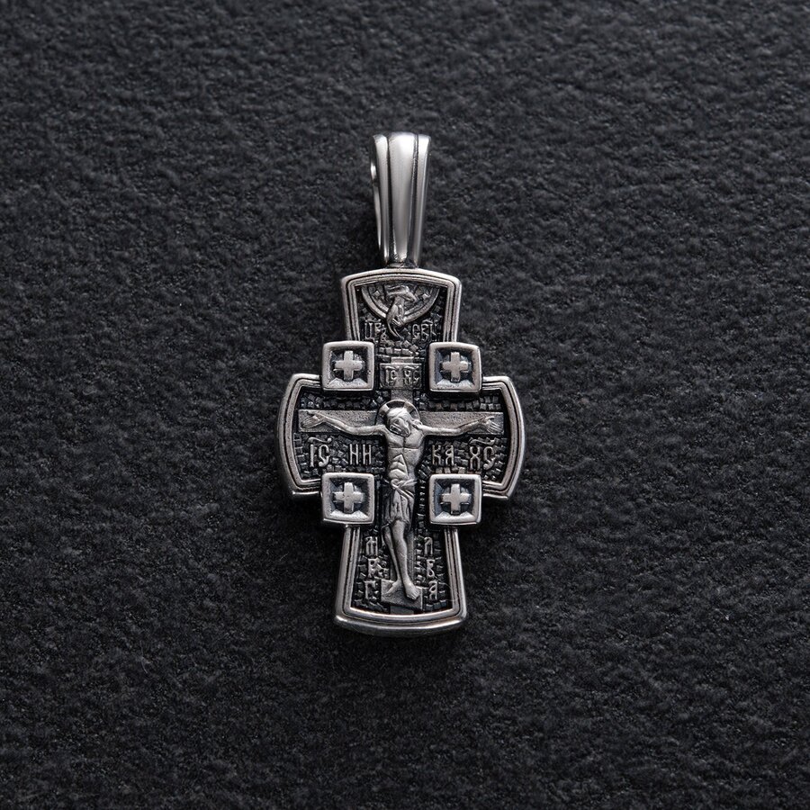 Православний хрест "Розп'яття Господнє. Ангел Хранитель" 131017