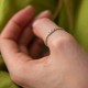 Шариковое кольцо "Мелоди" с фианитами (белое золото) к07395