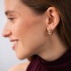 Серьги "Marie" в красном золоте (фианиты) с09357