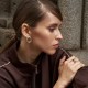 Кольцо "Rosemarie" в белом золоте (фианиты) к08289