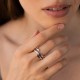 Серебряное кольцо "Hazel" 7617