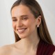 Сережки "Jane" у червоному золоті с09759
