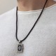 Серебряный православный кулон - книга "Николай Чудотворец. Спаси и Сохрани" с эбеновым деревом 1348