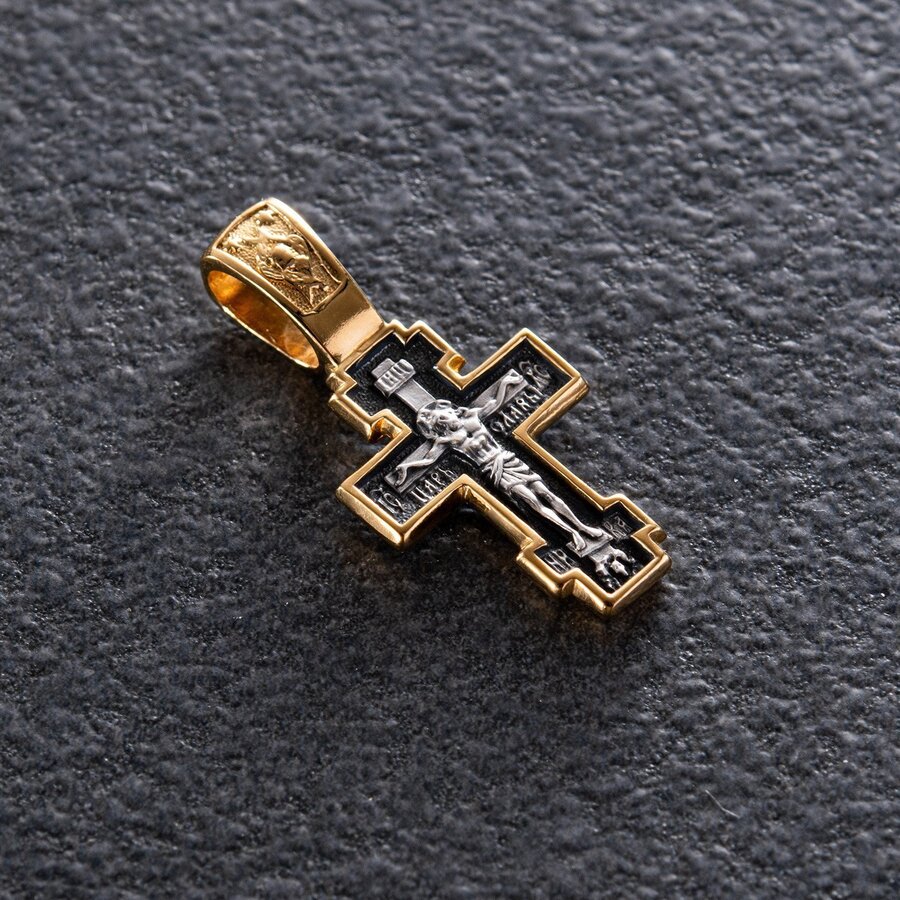 Православний хрест "Розп'яття Христове. Покров Святої Богородиці" 132899