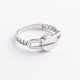 Кольцо "Love" в белом золоте к08528