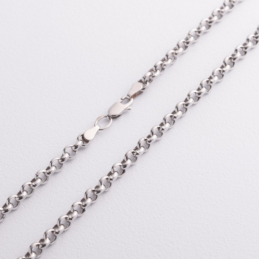 Цепочка Ролло в белом золоте ц00362-4