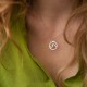 Серебряное колье "Волна" 908-01326