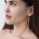 Срібні сережки з метеликами 122614