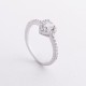 Серебряное кольцо "Сердечко" с фианитами 901-01568