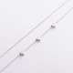 Серебряное колье "Сердечки" 908-00885