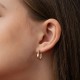 Серьги "Violet" в красном золоте mini с09740