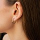 Сережки "Camilla" mini (жовте, біле золото) с09484
