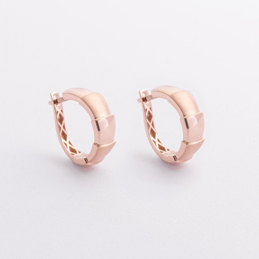 Золотые серьги "Змеи" с09591